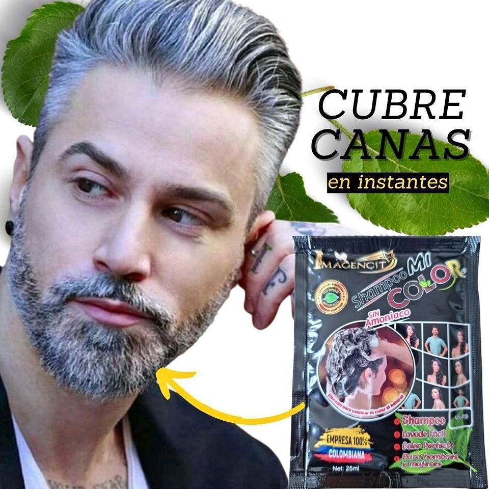 SHAMPOO CUBRE CANAS NEGRO "MICOLOR"