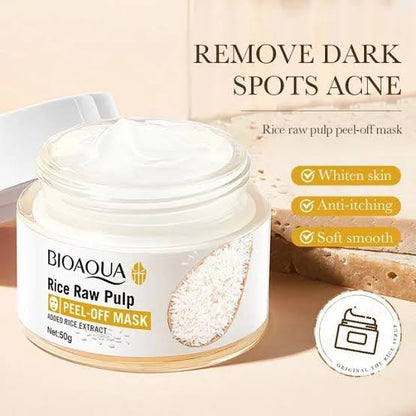 Mascarilla facial tipo peel-off con extracto de arroz 50g (Rice Raw Pulp Peel Off Mask)